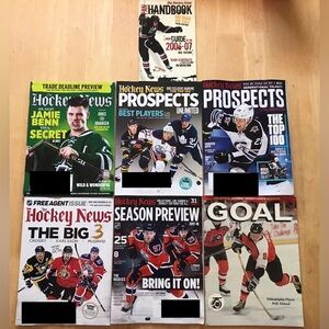 Lot 7 Hockey News/NHL Magazines